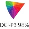 Стандарт цветового спектра DCI-P3 98%